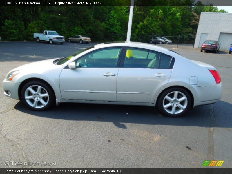 Liquid Silver Metallic / Black 2006 Nissan Maxima 3.5 SL