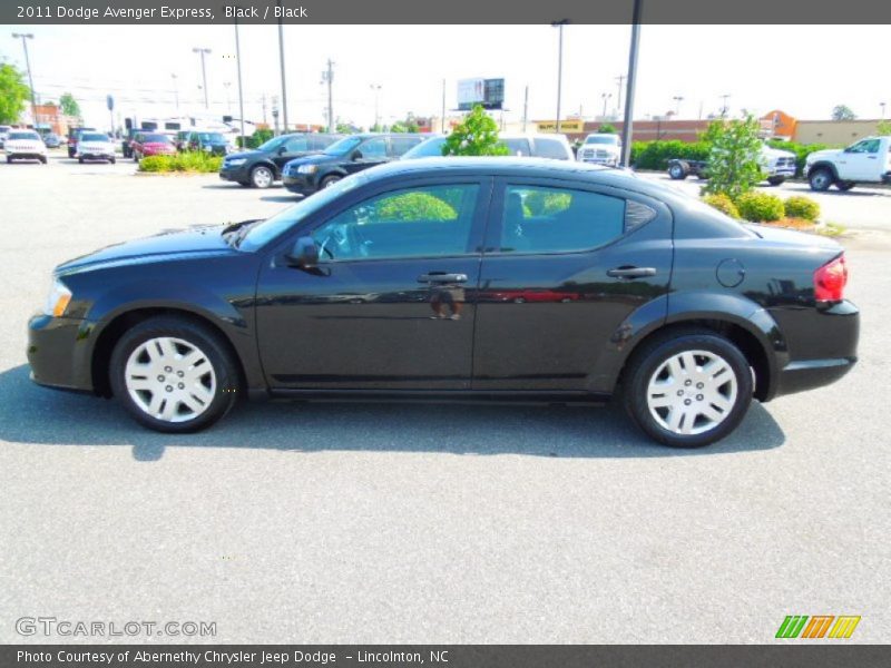 Black / Black 2011 Dodge Avenger Express