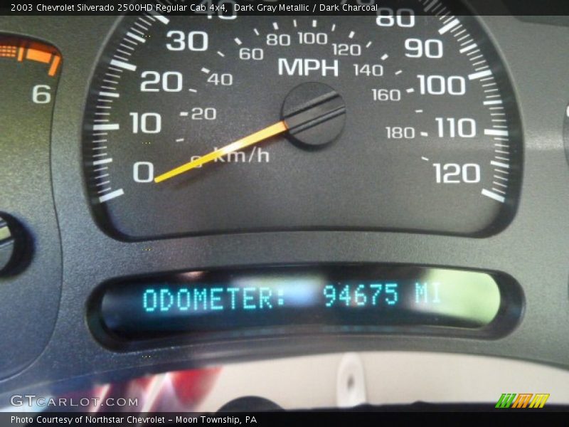 Dark Gray Metallic / Dark Charcoal 2003 Chevrolet Silverado 2500HD Regular Cab 4x4