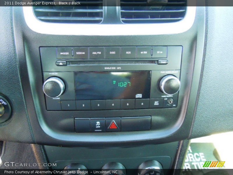 Black / Black 2011 Dodge Avenger Express