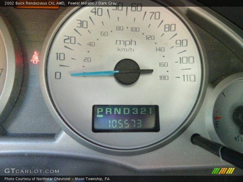 Pewter Metallic / Dark Gray 2002 Buick Rendezvous CXL AWD