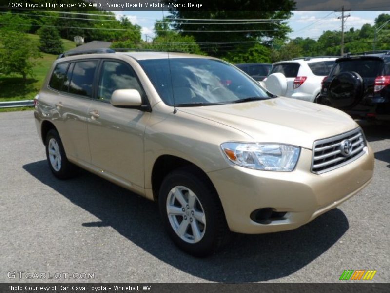 Sandy Beach Metallic / Sand Beige 2009 Toyota Highlander V6 4WD