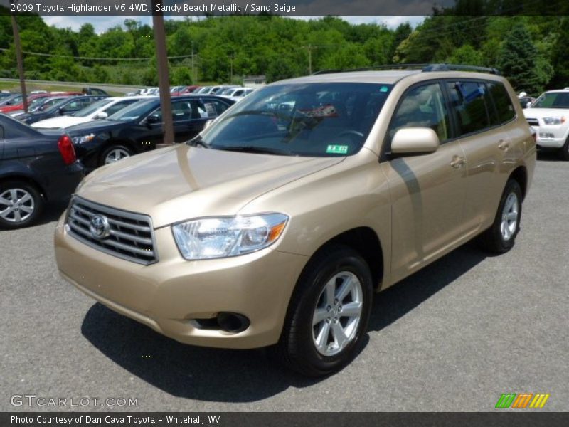 Sandy Beach Metallic / Sand Beige 2009 Toyota Highlander V6 4WD
