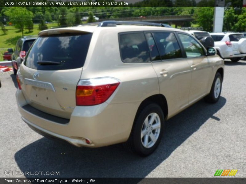 Sandy Beach Metallic / Sand Beige 2009 Toyota Highlander V6 4WD