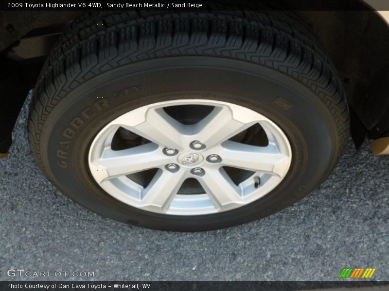 Sandy Beach Metallic / Sand Beige 2009 Toyota Highlander V6 4WD