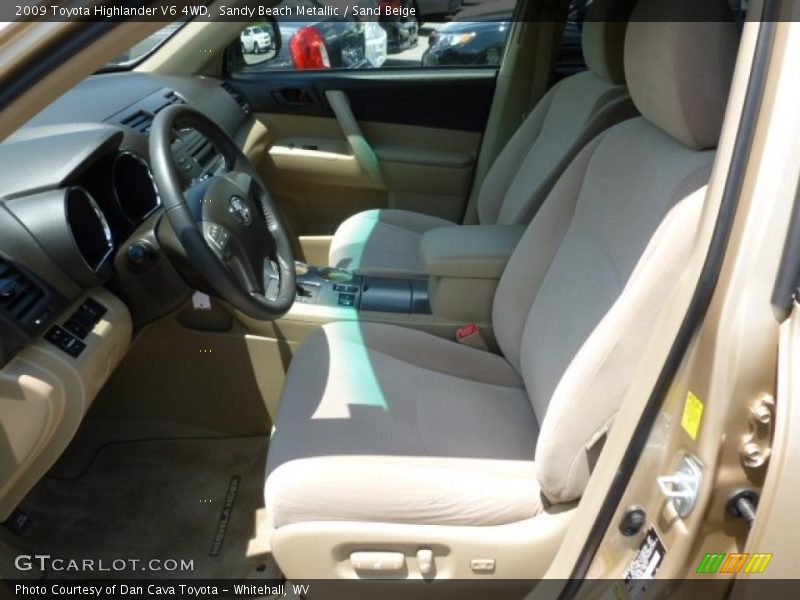 Sandy Beach Metallic / Sand Beige 2009 Toyota Highlander V6 4WD
