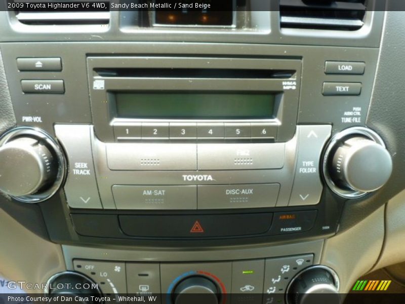 Sandy Beach Metallic / Sand Beige 2009 Toyota Highlander V6 4WD