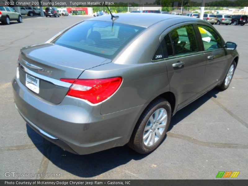 Tungsten Metallic / Black 2012 Chrysler 200 Touring Sedan