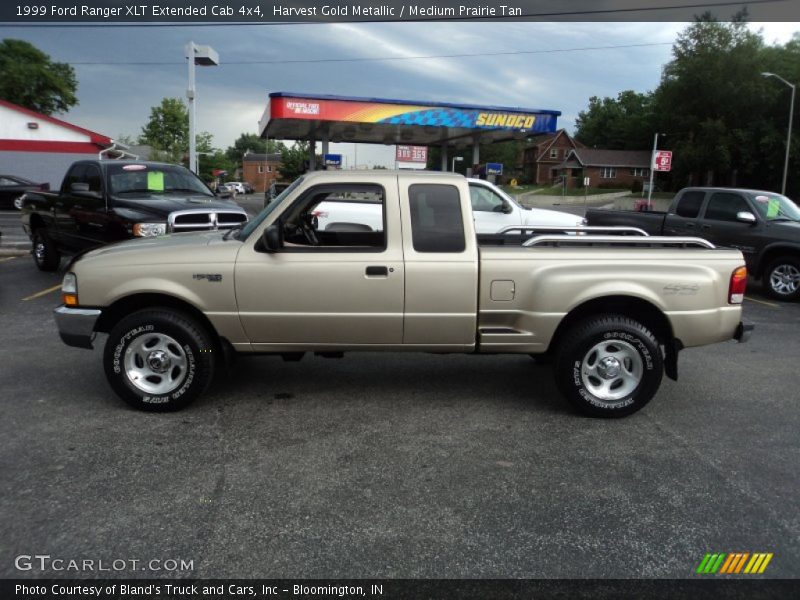 Harvest Gold Metallic / Medium Prairie Tan 1999 Ford Ranger XLT Extended Cab 4x4