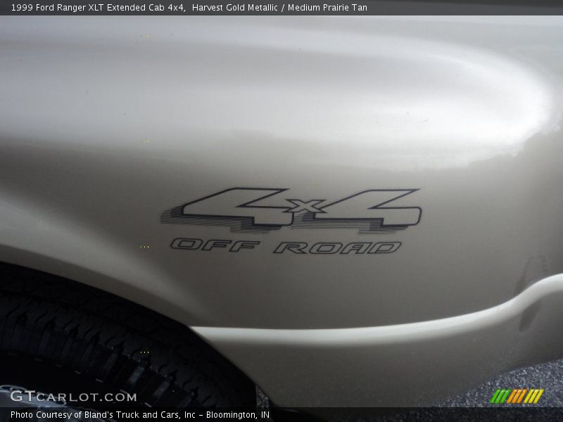 Harvest Gold Metallic / Medium Prairie Tan 1999 Ford Ranger XLT Extended Cab 4x4