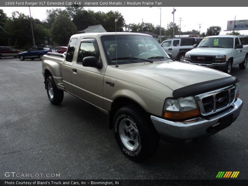 Harvest Gold Metallic / Medium Prairie Tan 1999 Ford Ranger XLT Extended Cab 4x4