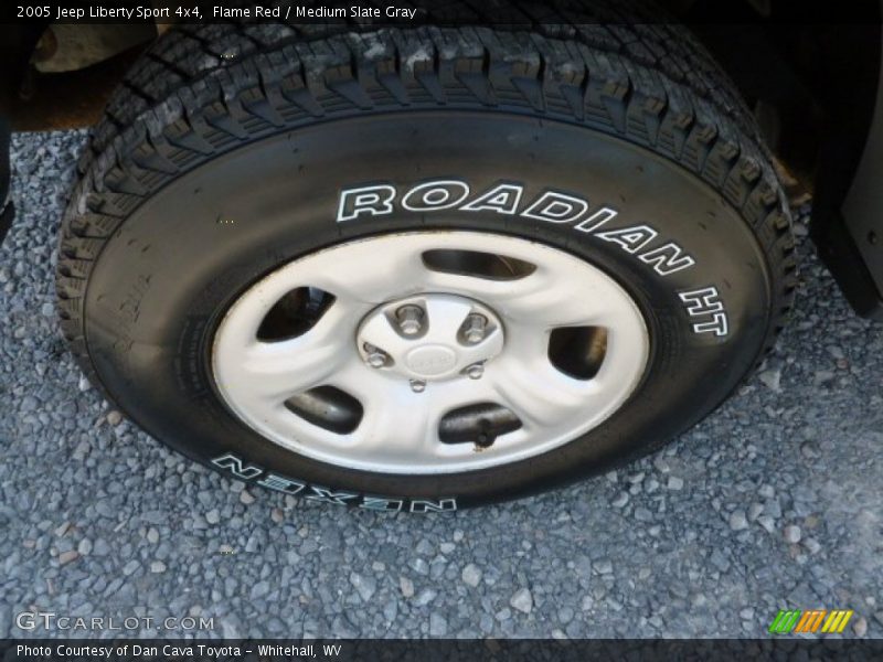 Flame Red / Medium Slate Gray 2005 Jeep Liberty Sport 4x4