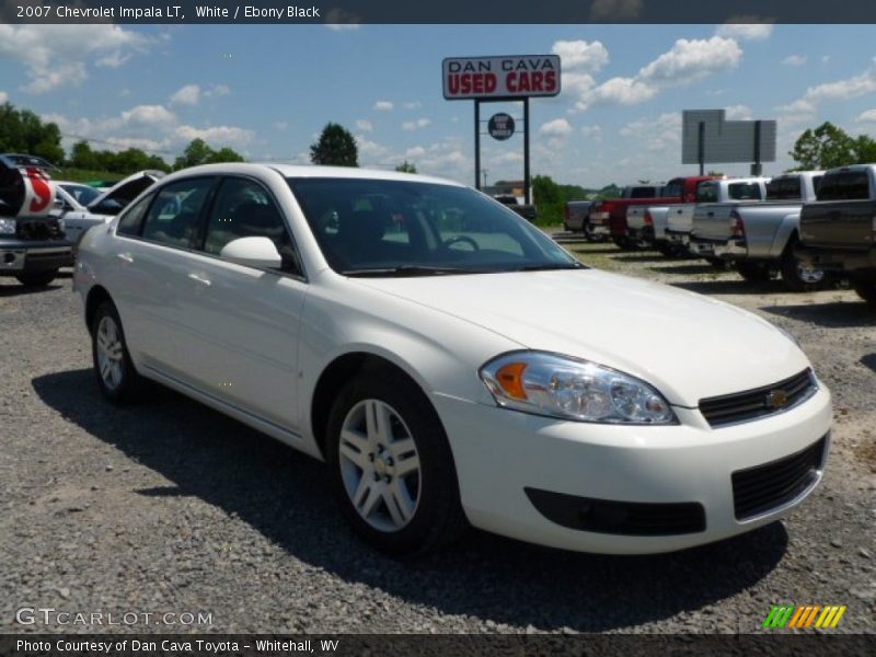 White / Ebony Black 2007 Chevrolet Impala LT