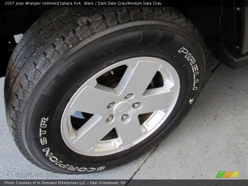 Black / Dark Slate Gray/Medium Slate Gray 2007 Jeep Wrangler Unlimited Sahara 4x4