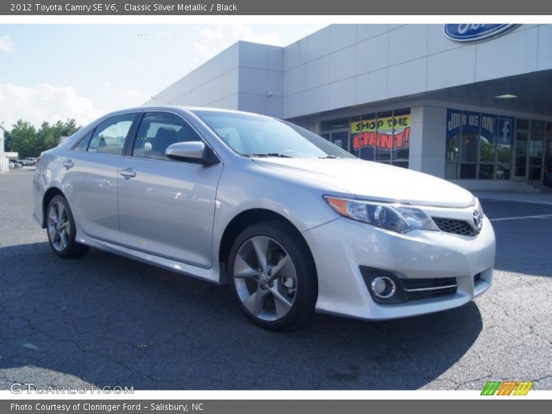 Classic Silver Metallic / Black 2012 Toyota Camry SE V6