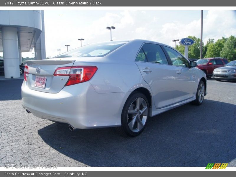 Classic Silver Metallic / Black 2012 Toyota Camry SE V6
