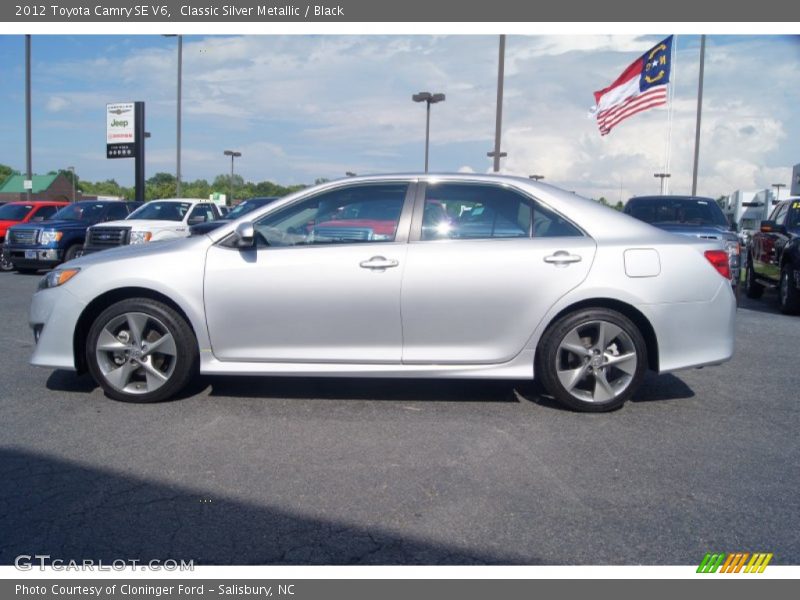 Classic Silver Metallic / Black 2012 Toyota Camry SE V6