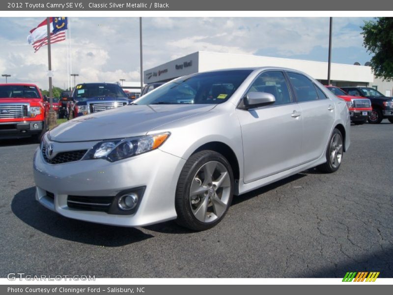 Classic Silver Metallic / Black 2012 Toyota Camry SE V6