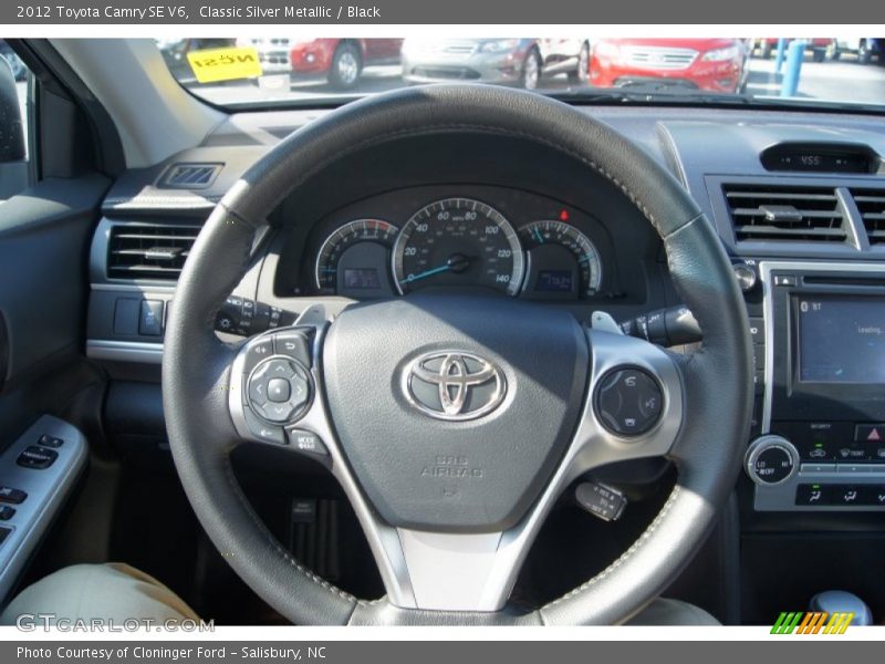 Classic Silver Metallic / Black 2012 Toyota Camry SE V6