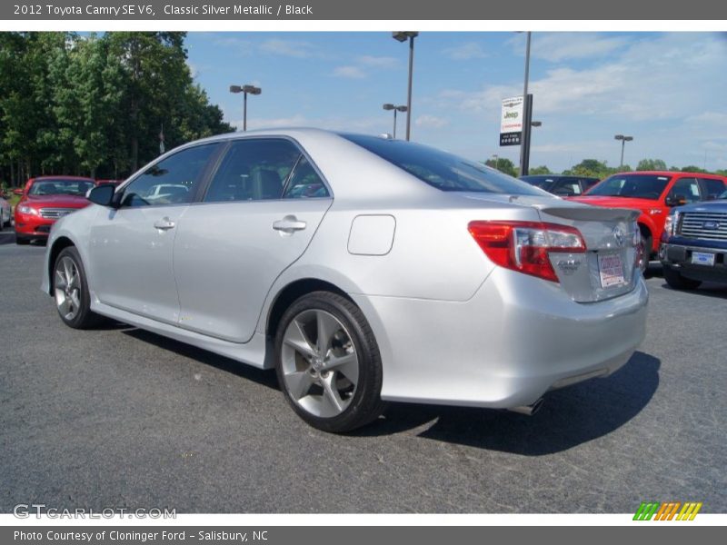 Classic Silver Metallic / Black 2012 Toyota Camry SE V6