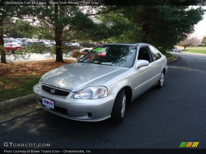 Vogue Silver Metallic / Dark Gray 2000 Honda Civic EX Coupe