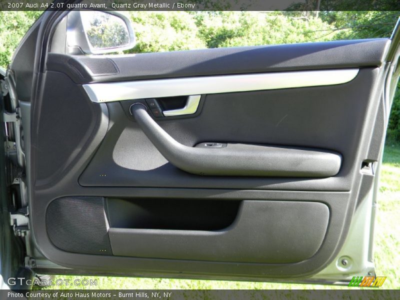 Quartz Gray Metallic / Ebony 2007 Audi A4 2.0T quattro Avant