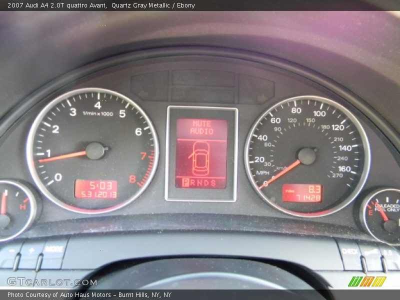 Quartz Gray Metallic / Ebony 2007 Audi A4 2.0T quattro Avant
