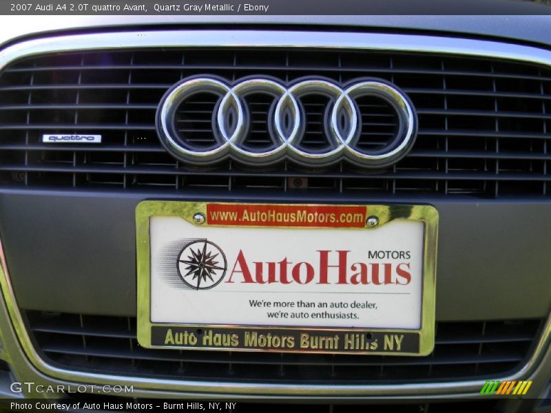 Quartz Gray Metallic / Ebony 2007 Audi A4 2.0T quattro Avant