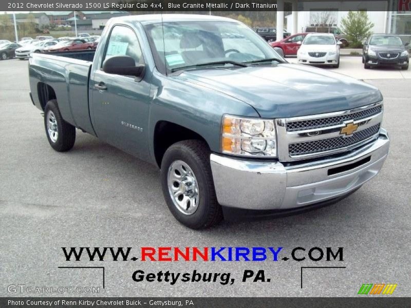 Blue Granite Metallic / Dark Titanium 2012 Chevrolet Silverado 1500 LS Regular Cab 4x4