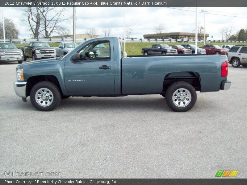 Blue Granite Metallic / Dark Titanium 2012 Chevrolet Silverado 1500 LS Regular Cab 4x4