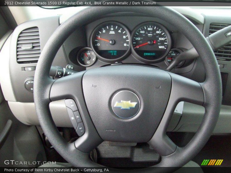 Blue Granite Metallic / Dark Titanium 2012 Chevrolet Silverado 1500 LS Regular Cab 4x4
