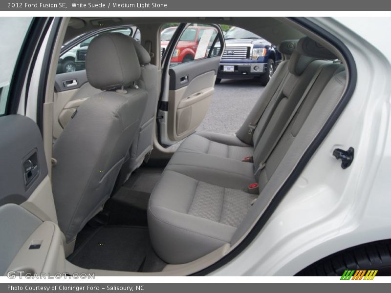 White Suede / Medium Light Stone 2012 Ford Fusion SE
