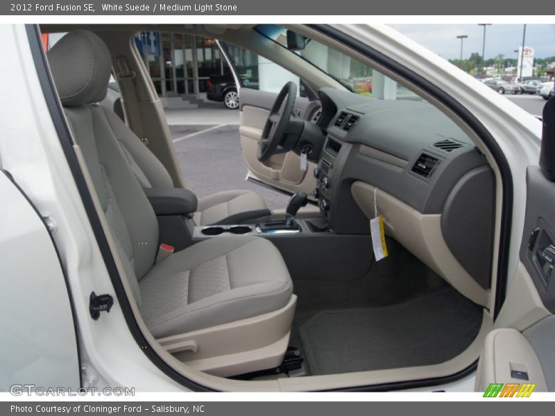 White Suede / Medium Light Stone 2012 Ford Fusion SE