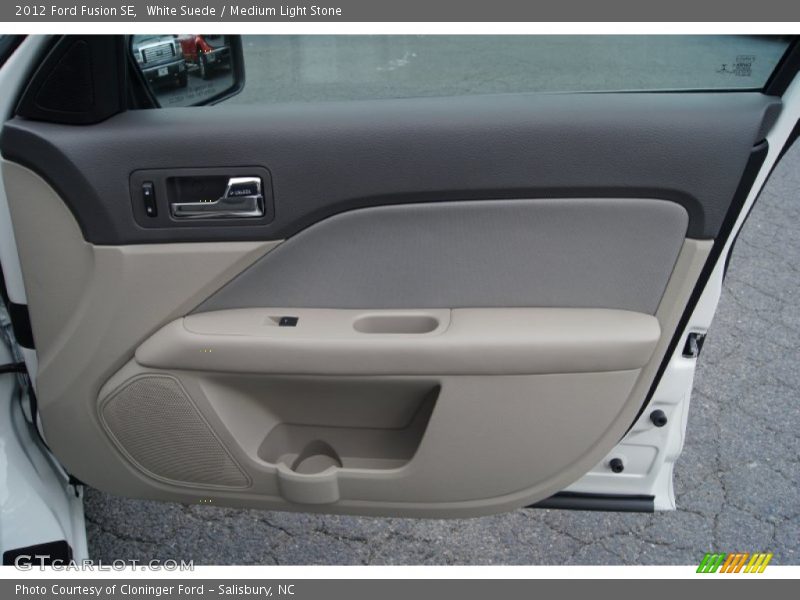 White Suede / Medium Light Stone 2012 Ford Fusion SE