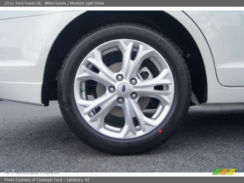 White Suede / Medium Light Stone 2012 Ford Fusion SE