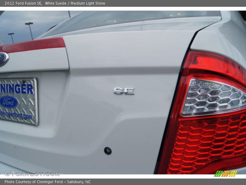 White Suede / Medium Light Stone 2012 Ford Fusion SE
