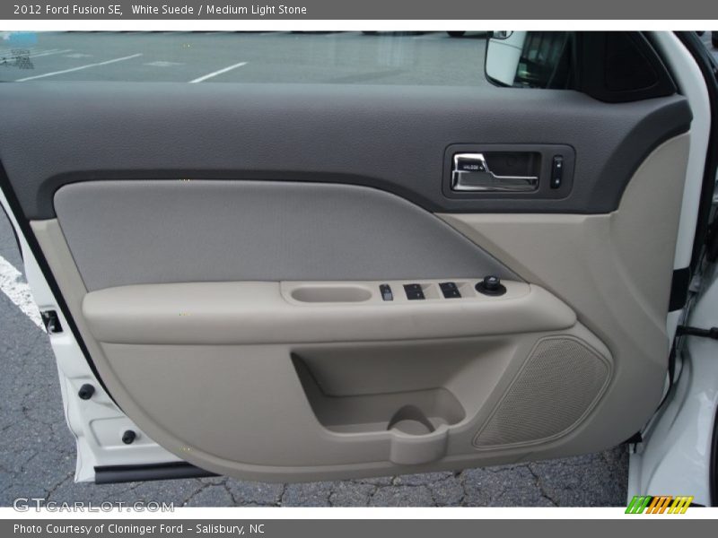 White Suede / Medium Light Stone 2012 Ford Fusion SE