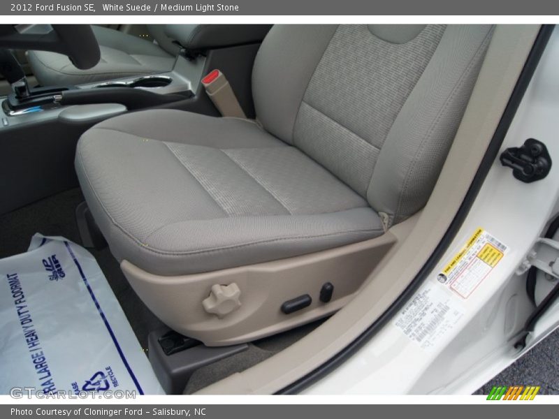 White Suede / Medium Light Stone 2012 Ford Fusion SE