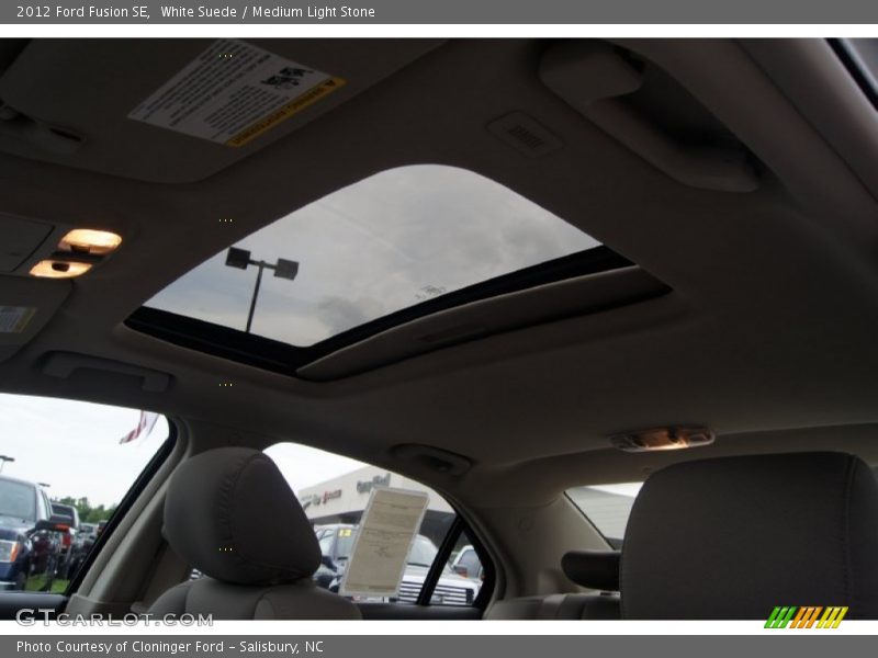 White Suede / Medium Light Stone 2012 Ford Fusion SE