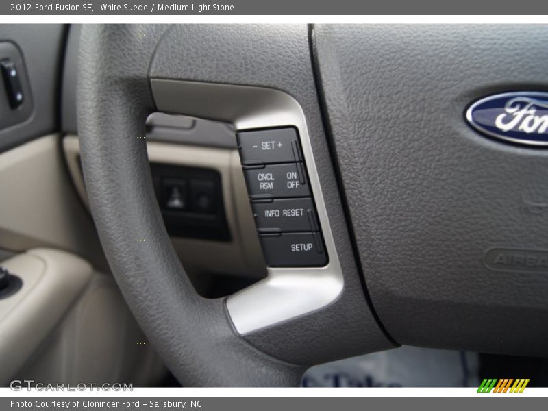 White Suede / Medium Light Stone 2012 Ford Fusion SE