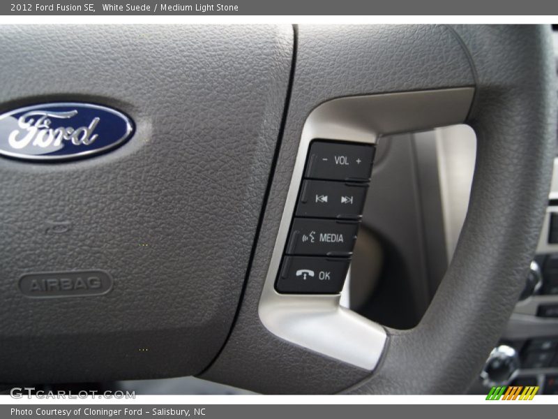White Suede / Medium Light Stone 2012 Ford Fusion SE