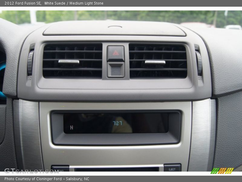 White Suede / Medium Light Stone 2012 Ford Fusion SE