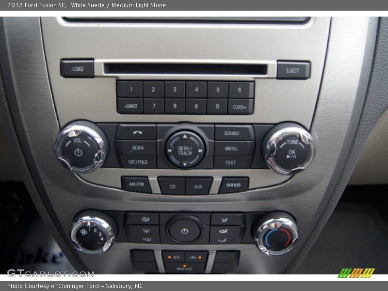 White Suede / Medium Light Stone 2012 Ford Fusion SE