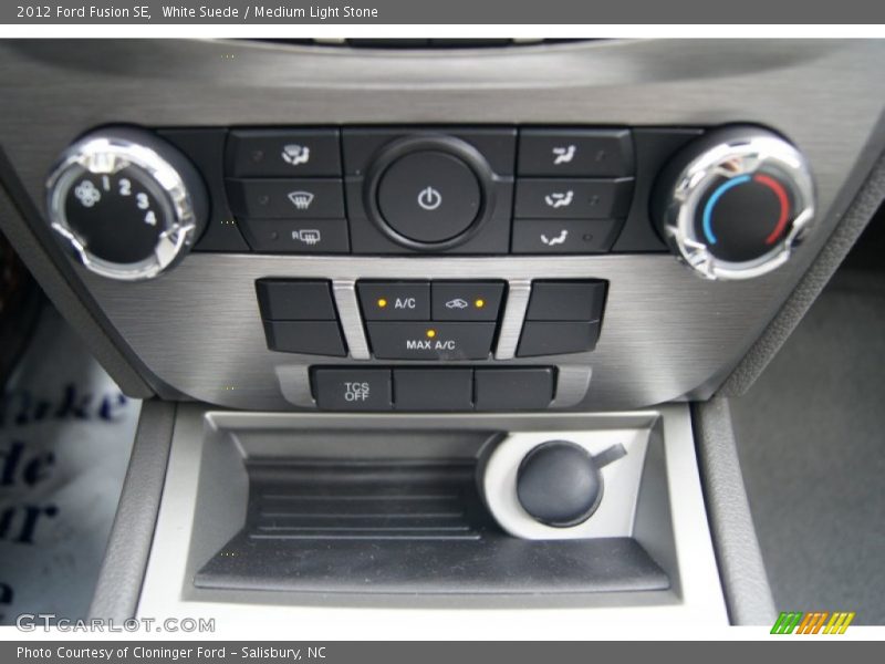 White Suede / Medium Light Stone 2012 Ford Fusion SE