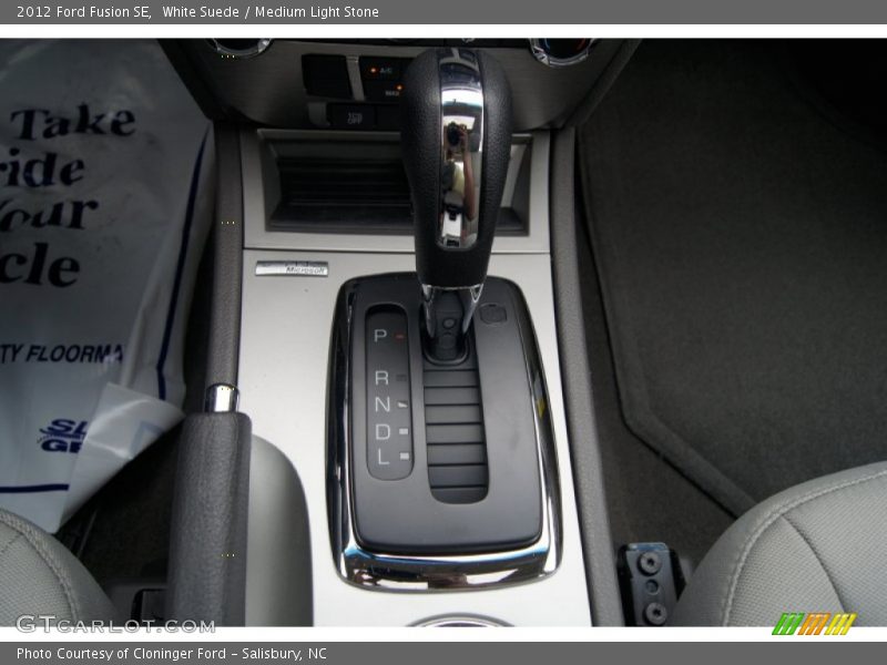 White Suede / Medium Light Stone 2012 Ford Fusion SE