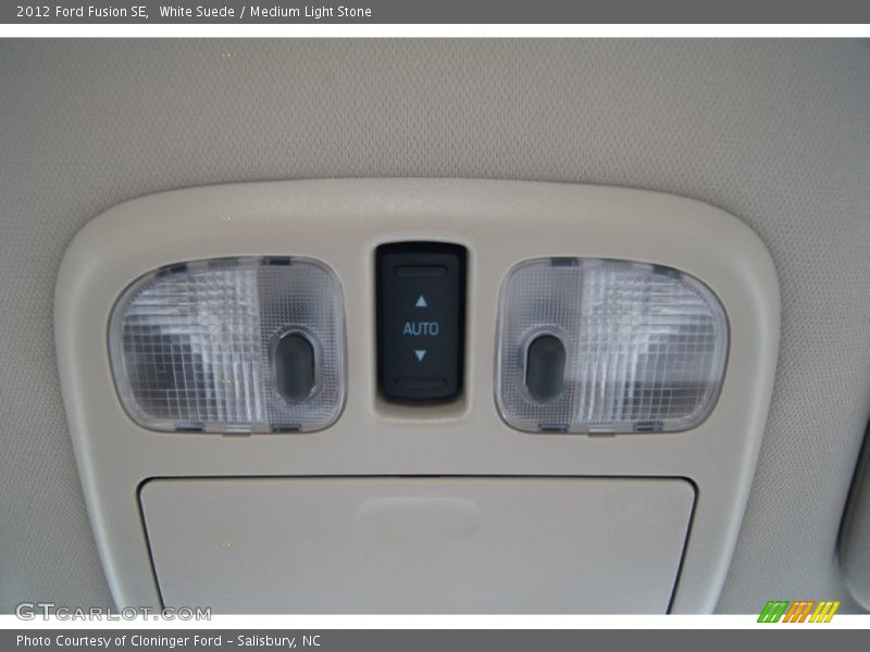 White Suede / Medium Light Stone 2012 Ford Fusion SE