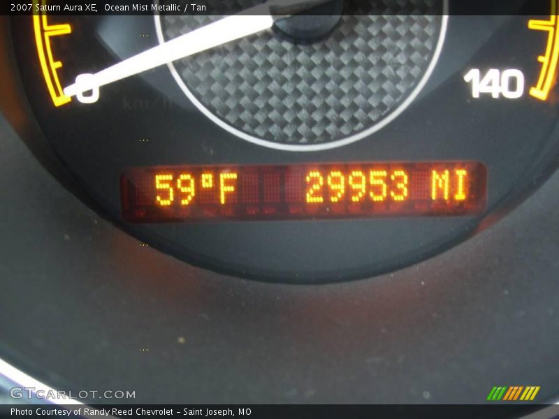 Ocean Mist Metallic / Tan 2007 Saturn Aura XE
