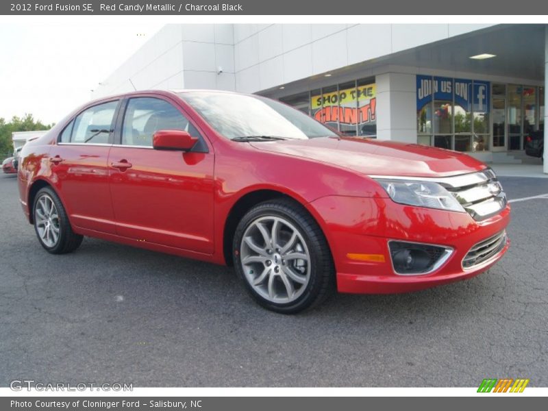 Red Candy Metallic / Charcoal Black 2012 Ford Fusion SE