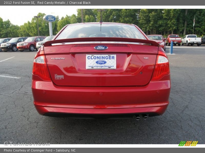 Red Candy Metallic / Charcoal Black 2012 Ford Fusion SE