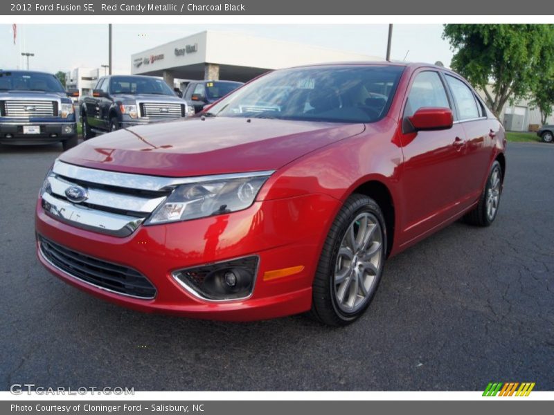 Red Candy Metallic / Charcoal Black 2012 Ford Fusion SE